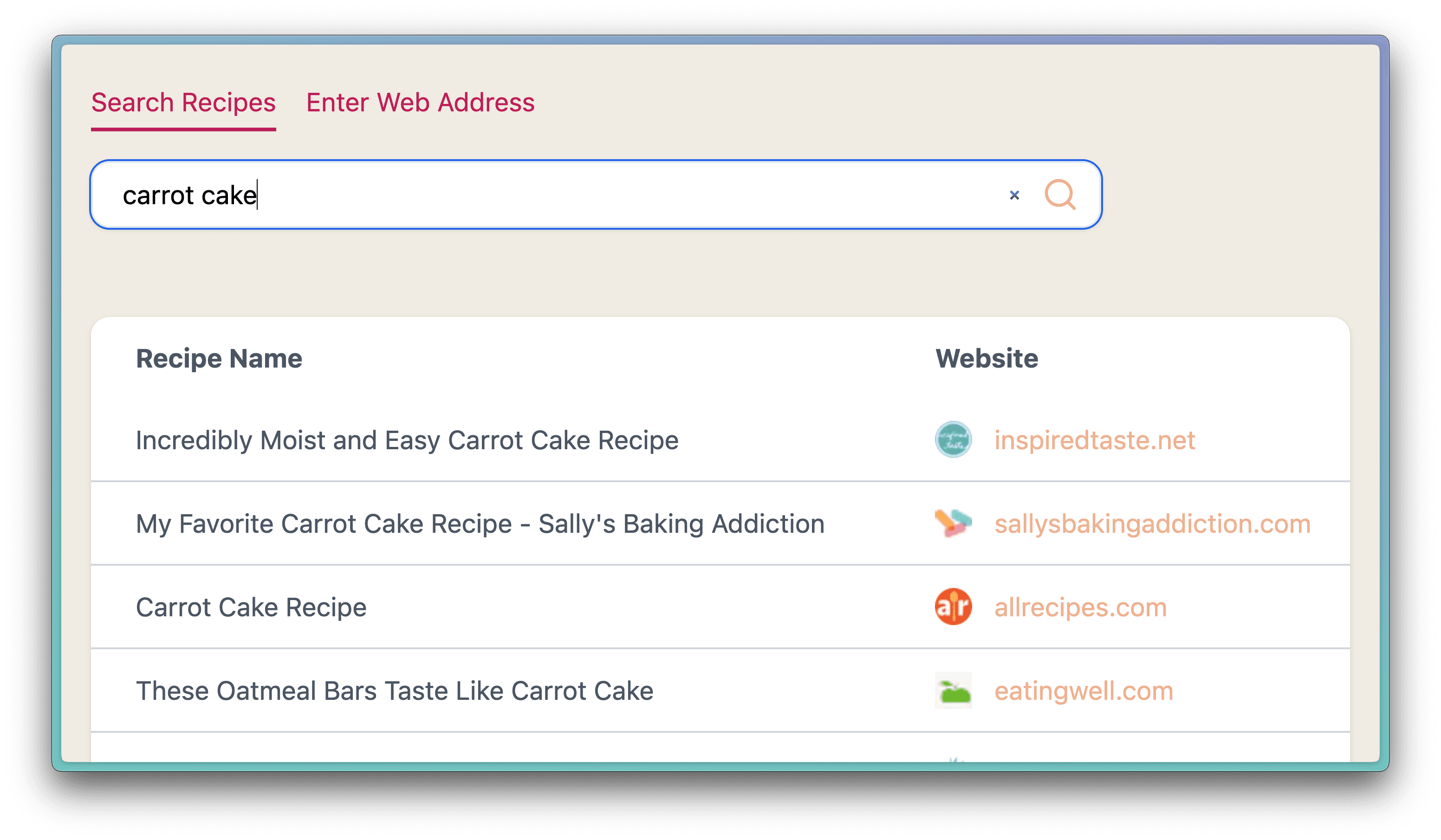 Search View